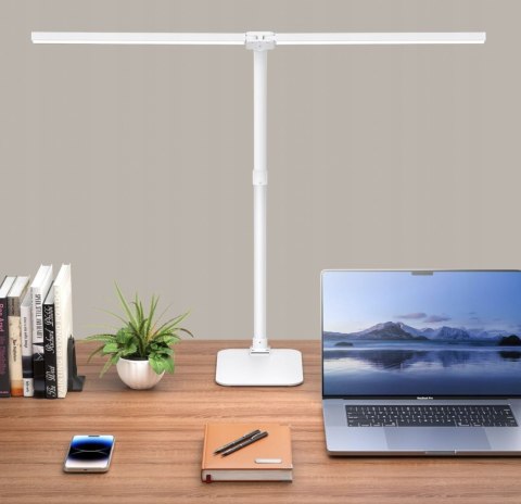 LAMPKA BIURKOWA DESK LAMP 11 BIAŁA MOC DO 24 W LAMPA KREŚLARSKA