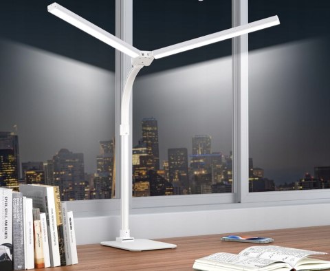 LAMPKA BIURKOWA DESK LAMP 11 BIAŁA MOC DO 24 W LAMPA KREŚLARSKA