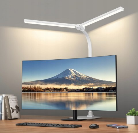 LAMPKA BIURKOWA DESK LAMP 11 BIAŁA MOC DO 24 W LAMPA KREŚLARSKA