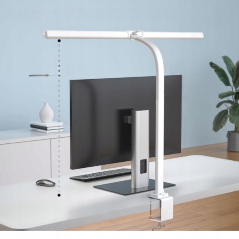 LAMPKA BIURKOWA DESK LAMP 11 BIAŁA MOC DO 24 W LAMPA KREŚLARSKA