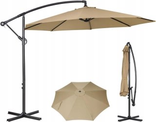 POSZYCIE NA PARASOL OGRODOWY 8 RAMION 300CM KHAKI WYMIENNE OBICIE