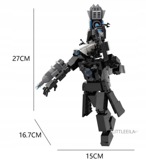 KLOCKI SKIBIDI TOILET TITAN CAMERAMAN FIGURKA ZESTAW KONSTRUKCYJNE SKIBI