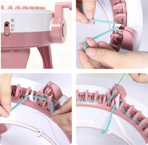 MASZYNA DZIEWIARSKA DO ROBIENIA NA DRUTACH WRZECIONO 48 IGIEŁ ZESTAW