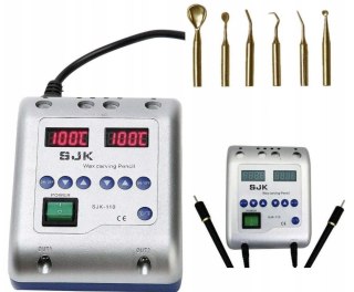 NOŻYK DO WOSKU ELEKTRYCZNY DWUSTANOWISKOWY DO KROJENIA 240 V DENTYSTYCZNY