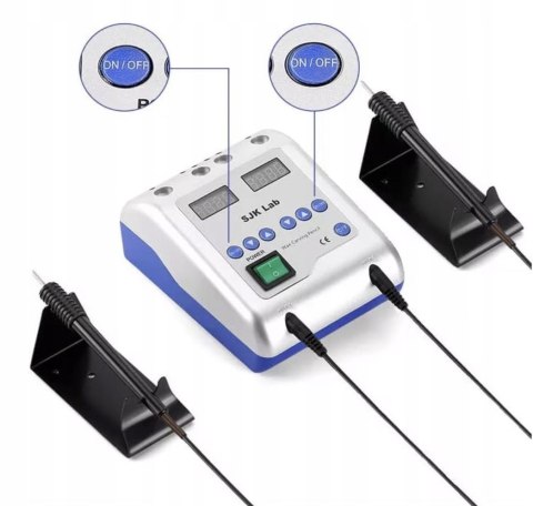 NOŻYK DO WOSKU ELEKTRYCZNY DWUSTANOWISKOWY DO KROJENIA 240 V DENTYSTYCZNY