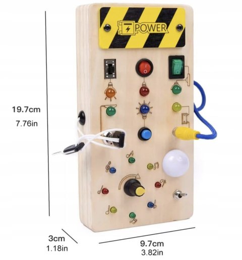 Tablica sensoryczna Światła dla Dzieci Zabawka Motorczyne umiejętności